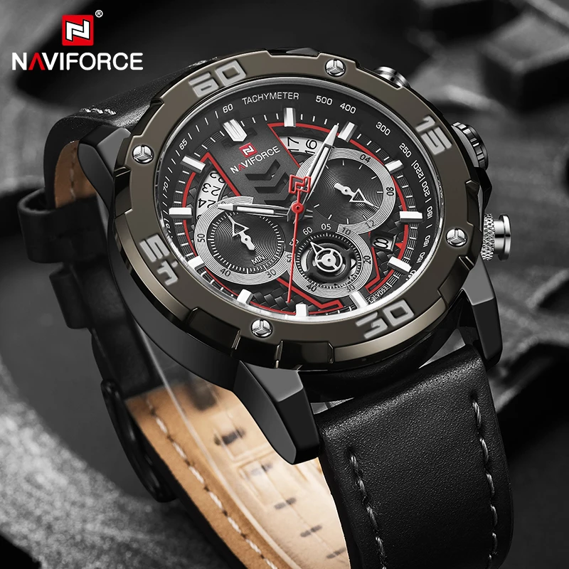 Топ люксовый бренд NAVIFORCE мужские часы Военные Спортивные кварцевые наручные часы мужские водонепроницаемые часы с хронографом Relogio Masculino