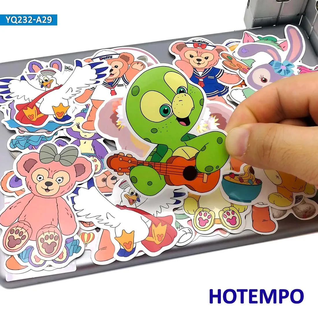 30pcs Cute Cartoon ShellieMay Bear Duffy Anime Stickers for Children Kids Mobile Phone Laptop Skateboard Luggage Guitar Stickers