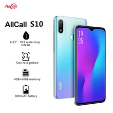 Глобальная версия Allcall S10 смартфон Helio P23 4 Гб+ 64 Гб Восьмиядерный 16 МП Двойная камера 6,2" экран капли 4G LTE мобильный телефон