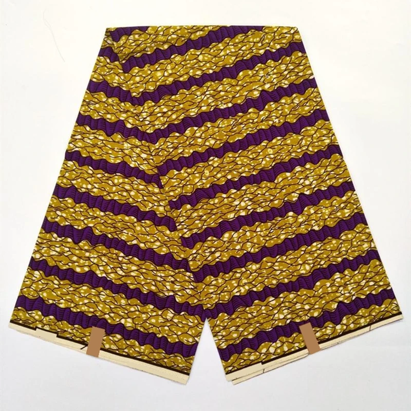 

Veritable Cotton Wax Fabrics 100%High Quality Soft Ankara Fabric Real African Wax Block Prints Fabric 6Yards/Pcs VL13-79