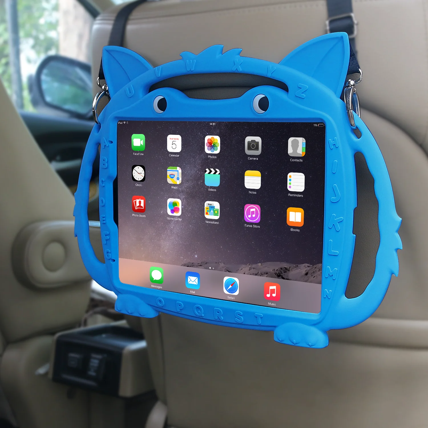 CHINFAI детский чехол с лисой для iPad Pro 11 силиконовый чехол с автомобильным ремешком безопасный регулируемый держатель моющийся чехол для iPad Pro 11''