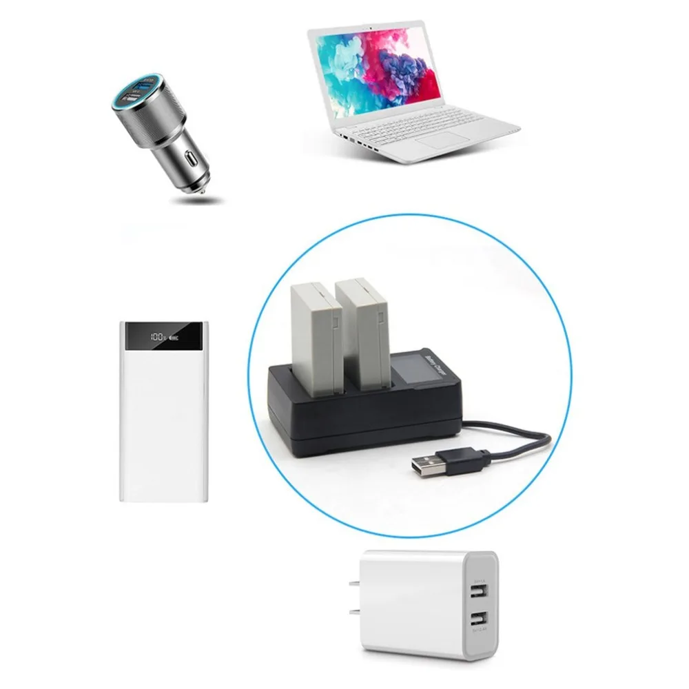 Для Palo LP-E8 USB камера зарядное устройство Смарт ЖК-дисплей портативный банк питания для мобильного телефона для камеры батарея
