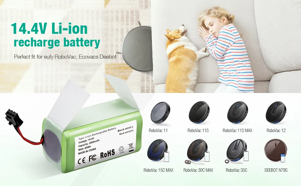 Ecovacs Deebot, Eufy RoboVac Battery