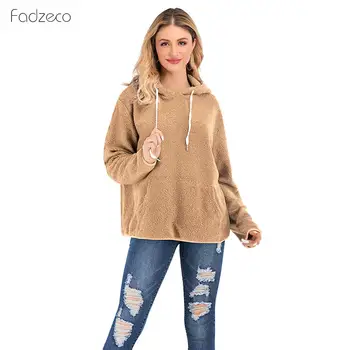 

2019 Autumn Women's Solid color Top casual hoodie