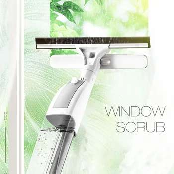 

Cleaning Spray Mop Window Glass Brush For Water Clean Brushs Home Sided Silicone Long And Double Wiper Cloth Handle Combo Wiper