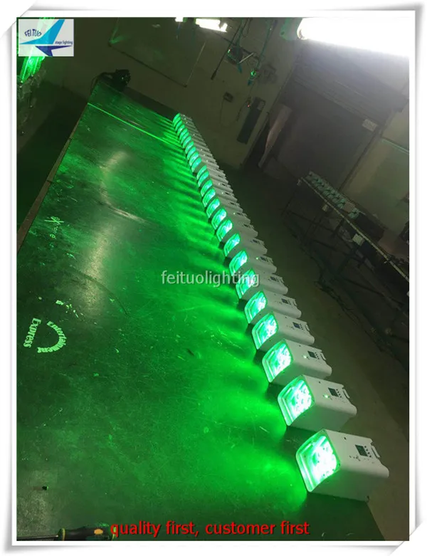 E-6/комплект+ Дорожный Чехол беспроводные питание от батарейки Led par 6*12 Вт 6в1 батарея WiFi прожектор par с мультичипом RGBWA uv Uplights