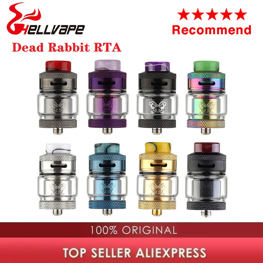 Оригинальный кролик RTA 2 мл/4 5 мл распылителя 24 мм мертвых RabbitElectronic электронная