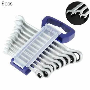 

Gear Combination Spanners Repair Workshop Supplies 9pcs Wrench Ratcheting
