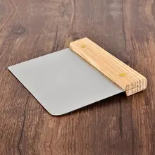 Деревянная ручка из нержавеющей стали скребок для теста для пиццы резак инструменты для выпекания помадка украшения торта инструменты кухонные аксессуары