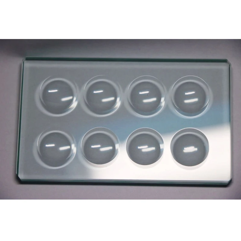 Microscope Slides 5mm Thickness 8 Concave Cavity 8 Well 5 X 57 X 95mm