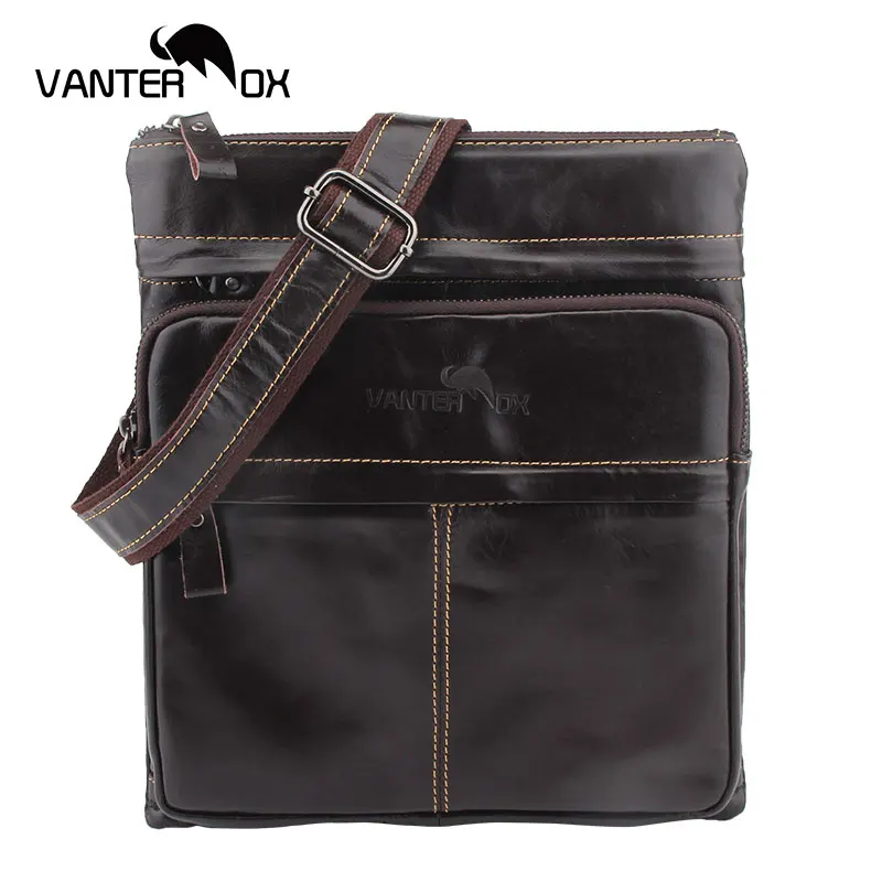 VANTER OX Мужская классическая сумка через плечо брендовая мужская в винтажном стиле