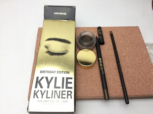 Новинка, KYLIE BIRTHDAY MEGA BUNDLE карандаш, стойкий макияж, водостойкий жидкий блеск для губ, помада «kilie», kyliejenner, тени для губ - Цвет: Прозрачный