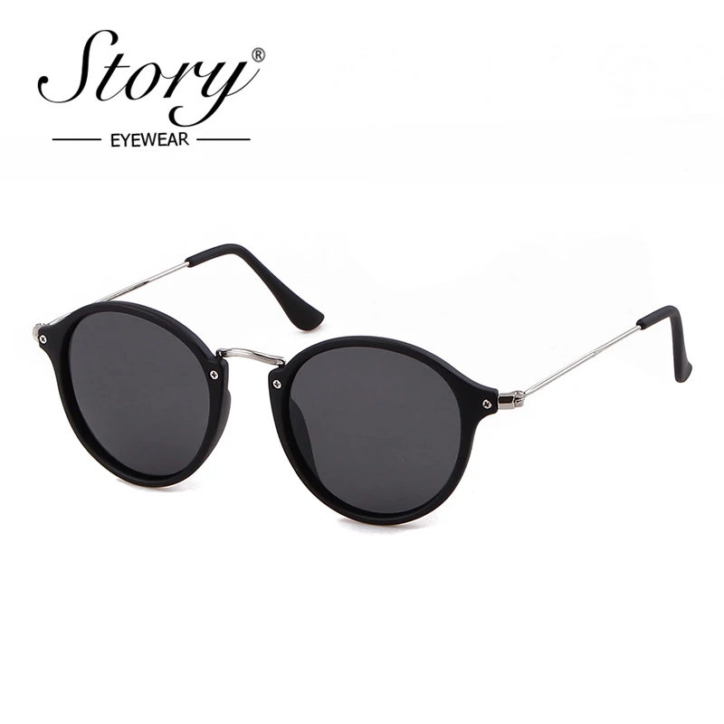 STORY-Gafas De Sol polarizadas redondas Para Hombre y mujer, lentes Retro De diseño De marca, Para conducir