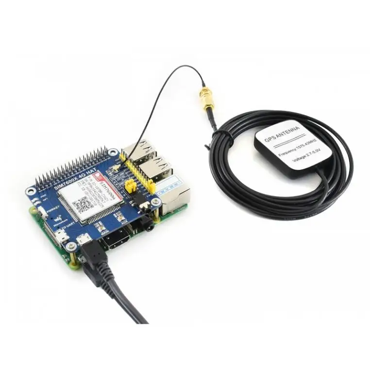 Chapéu para Raspberry Consumo de Energia Baseado em Sim7600a-h Cat4 para América do Norte Chapéu Gnss pi Lte Bastante Baixo Sim7600a-h 4g - 3g - Imagem 3