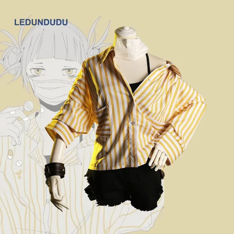 

My Boku No Hero Academia Cosplay Costumes Himiko Toga Hospital ill Uniform set Halloween Costume Outfit Suit