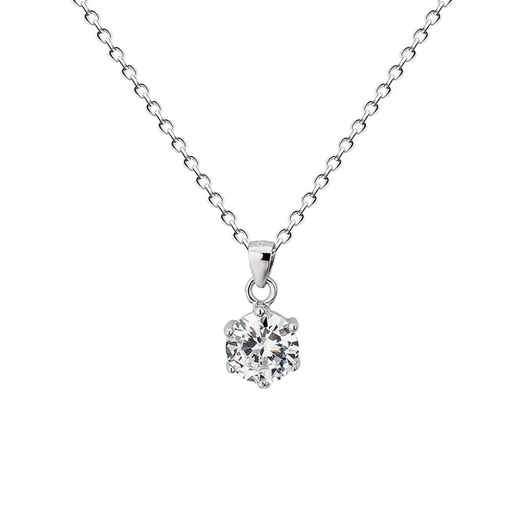 Moissanite кулон популярные аксессуары для ключицы подарок на день рождения женщин