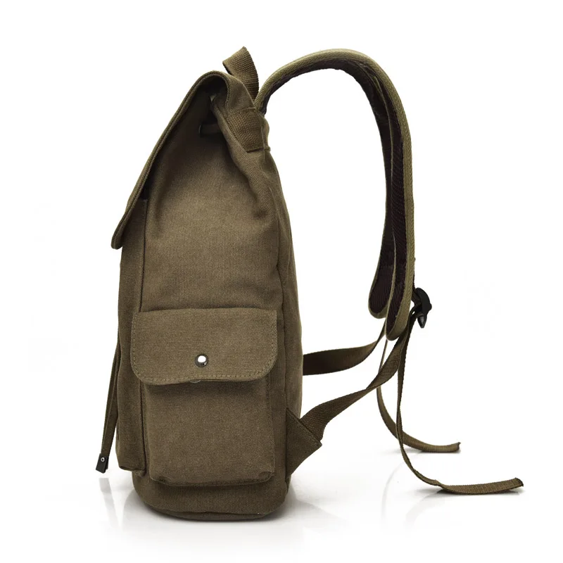 High Quality Canvas Men Backpack Large Shoulder