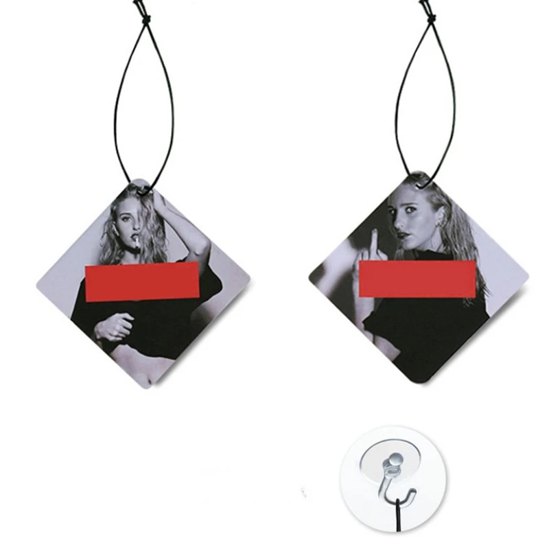 1PC Car Perfume Papers Hanging Pendant Car Air Freshener Rear View Mirror Ornament Car Interior Auto Car Styling