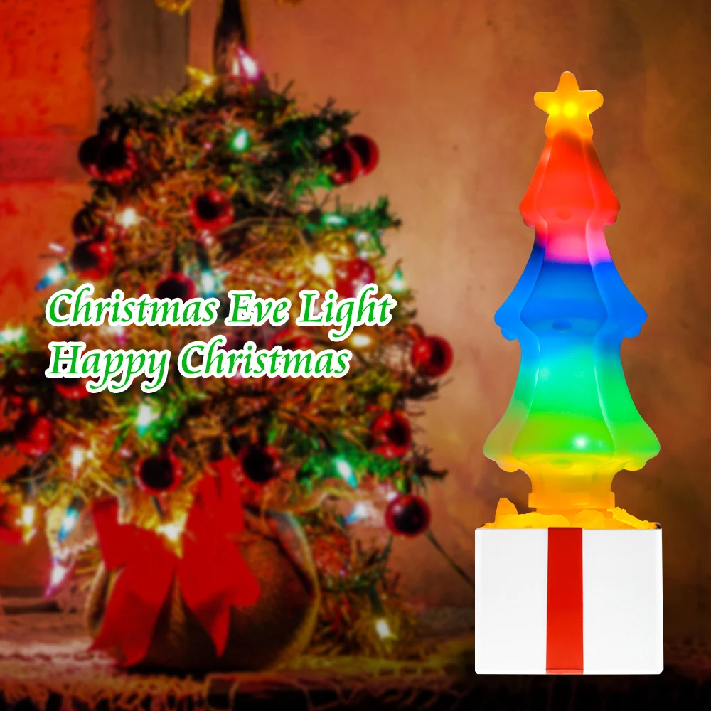

Two Mode Night Light Led Colorful Flickering Christmas Tree Lamp USB Decor Bedroom 3D Night Lamp Led RGB Bed Lighting for Kids