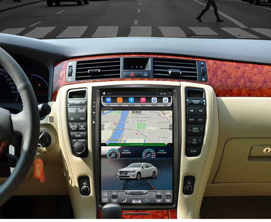 Android 7,1 автомобильный мультимедийный плеер для Toyota Crown gps аудио Радио Стерео стиль навигация NAVI Автомобильный видео gps стерео