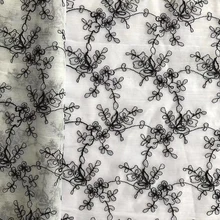 GLace 1Y/лот черный маленький цветок шифрование мягкая кружевная швейная сетчатая ткань для платье для девочки аксессуары украшение дома TX1474