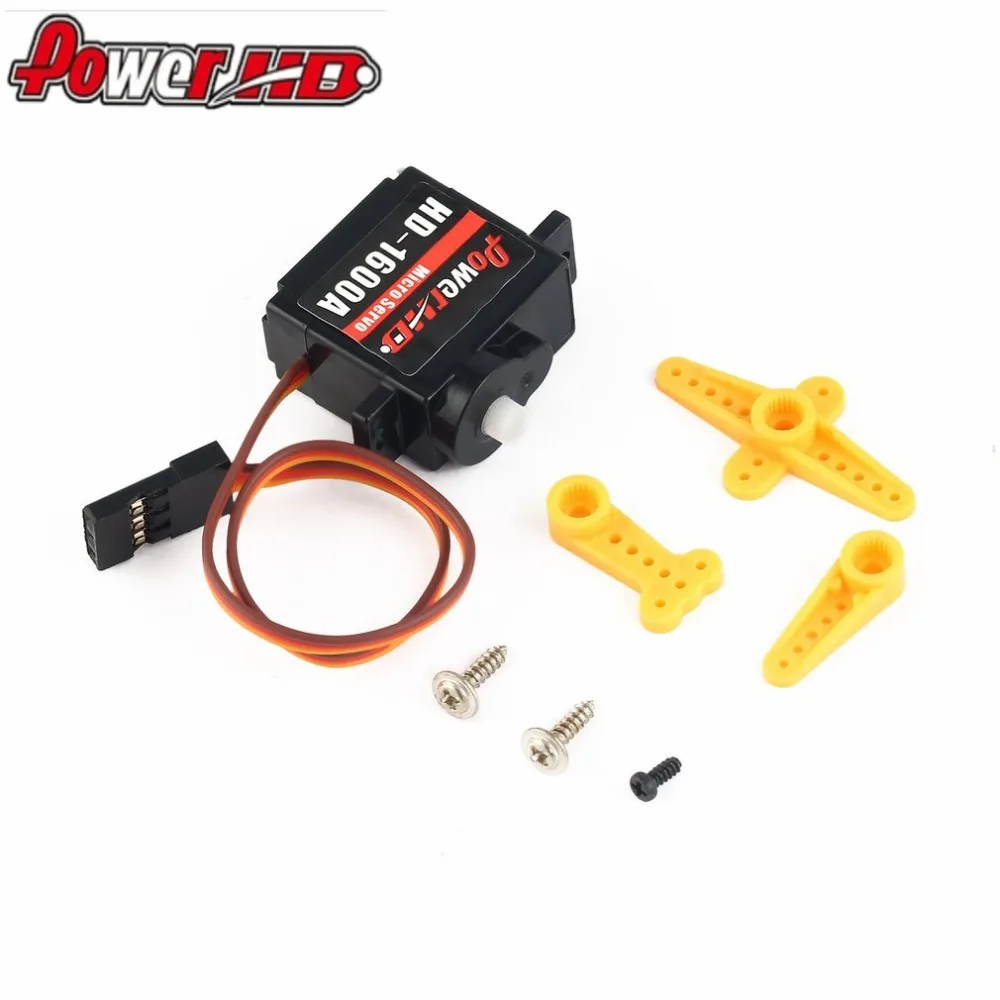 

4pcs Power HD 1600A Micro Mini 1.3kg Steering Analog Plastic Gear Servo High Torque for RC Car Robot Airplane Drone DIY hz