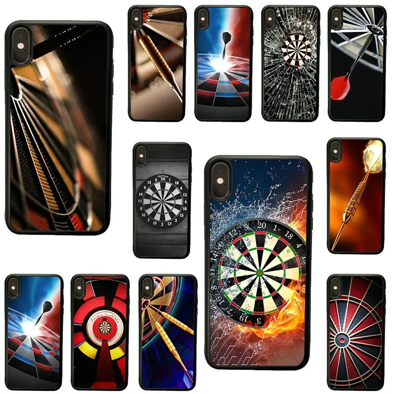 Dart Board Cell Phone Case Hard Plastic Cover Protect for iphone 8 7 6 6S Plus X XR XS 11 Pro Max 5S 5 SE 4 4S Cases | Мобильные