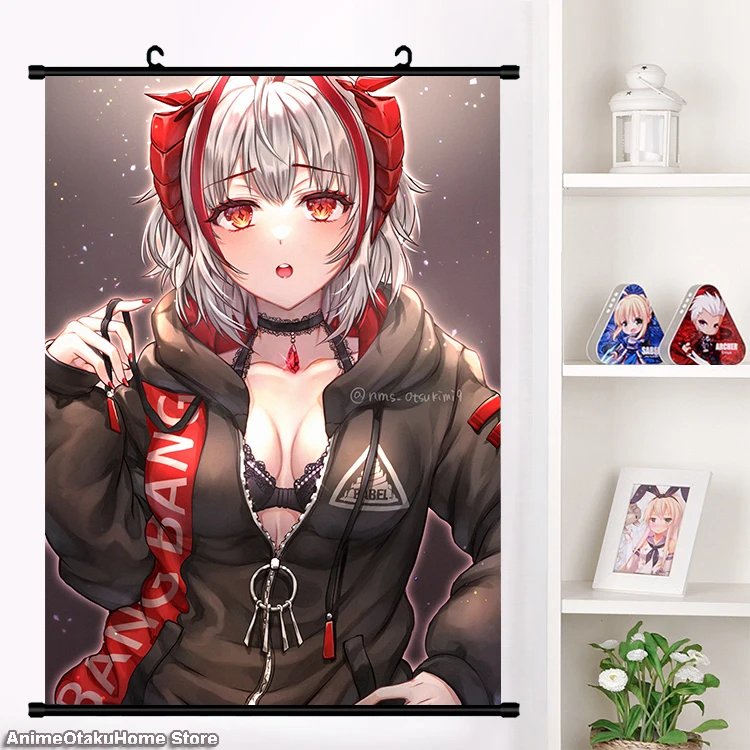 Jogos de anime arknights w kaltsit pintura em tela de madeira maciça  pendurado scroll print pintura cartaz moda decoração para casa - AliExpress