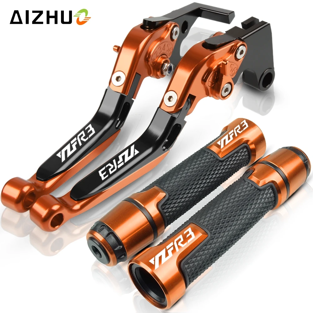 orange2 Для YAMAHA YZF R3 YZFR3 YZF-R3 мотоциклетные регулируемые складные тормозные рычаги сцепления рукоятки - Цвет: orange2