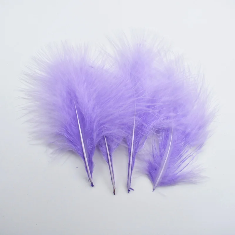 Light Purple 100 шт/партия перья марабу Турция перья фазана перья для рукоделия перья для изготовления ювелирных изделий Свадебные Перья украшения - Цвет: Light Purple