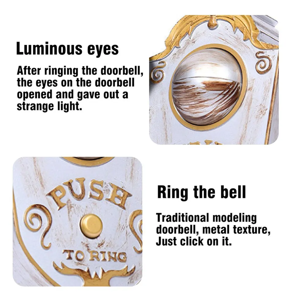 

Animated Single Eye Door Bell Sound Doorbell Eye Light Sound Halloween Prop Scary Spooky Sound Halloween Decoration Bell