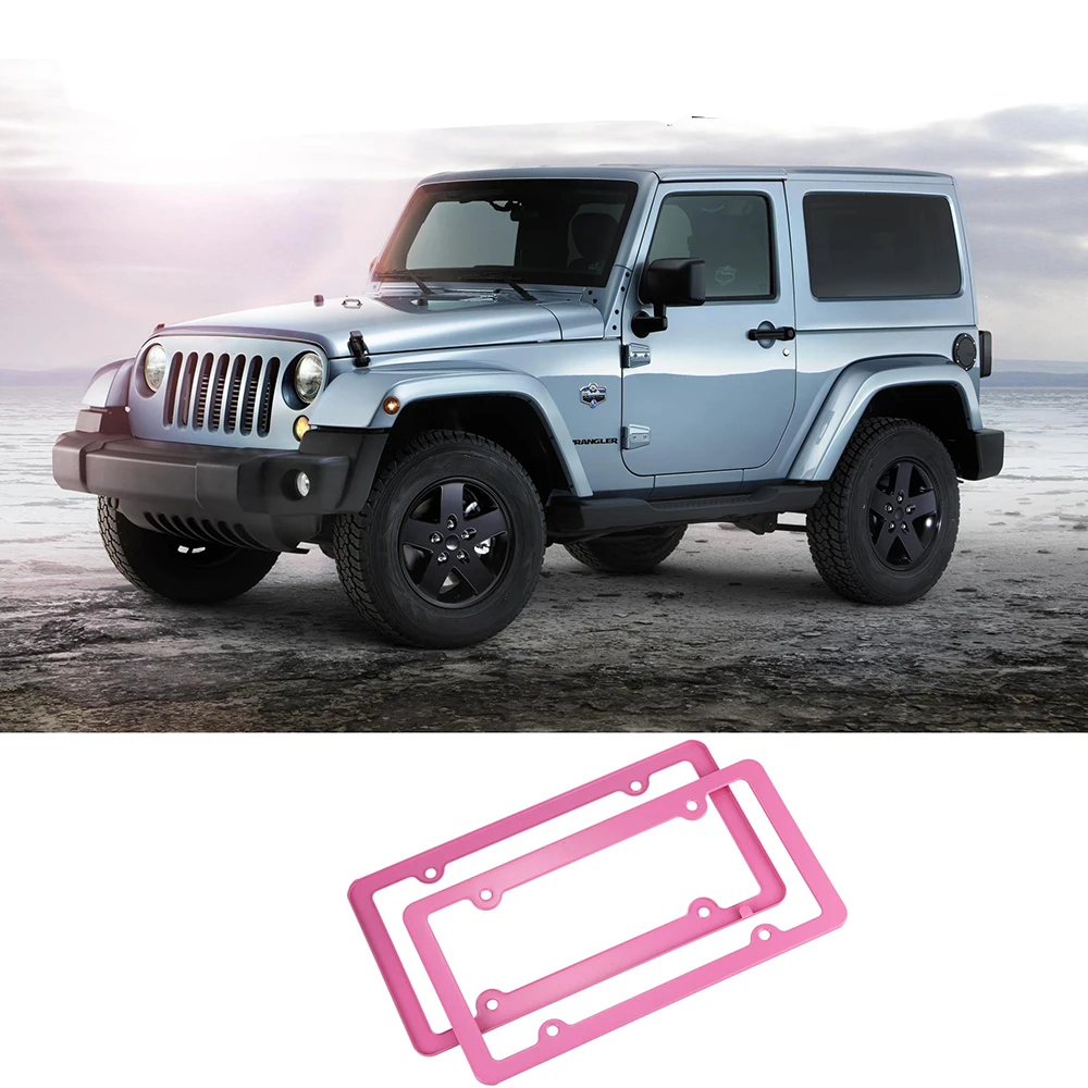 車のナンバープレートフレームアルミ合金 4 穴罰金スリムエッジ ねじキット車ピンクホルダーアルミ合金ナンバープレートフレーム Protective Frames Aliexpress