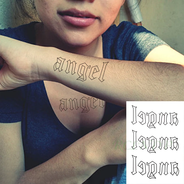 angel wing heart temporary tattoo cool wrist tattoos guys | eBay