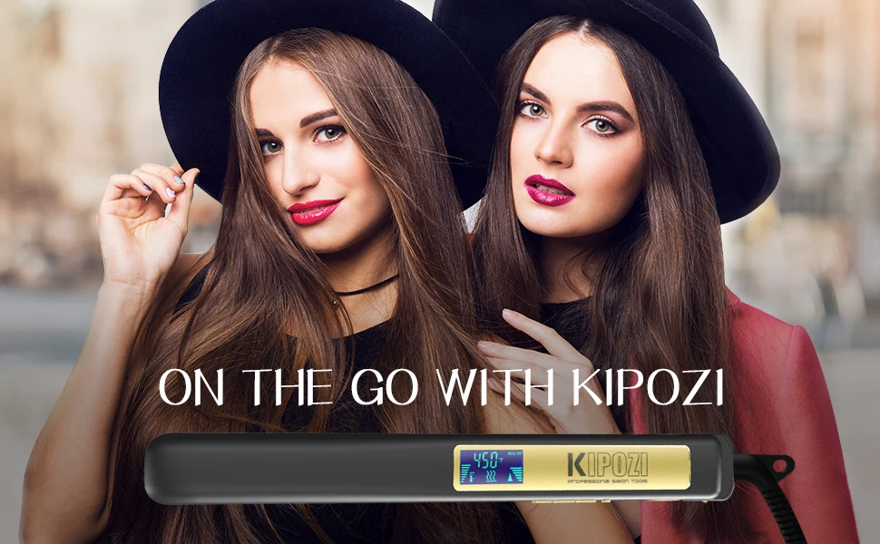 Alisador de Cabelo Modelador de Cabelo Beleza do Cabelo para as Mulheres 2 em 1 Kipozi Display Aquecimento Rápido Ferro Temperatura Ajustável Ferramenta Lcd 1 Kipozi alisador de cabelo display lcd aquecimento