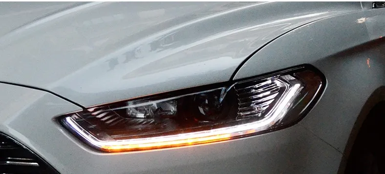 Car Styling LED Headlight for Ford Mondeo 2013- for New Fusion Head Lamp Dynamic turn signal LED DRL