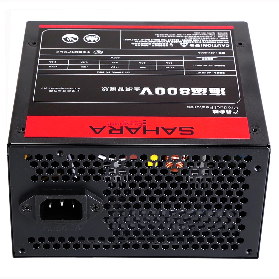 SAHARA PC 게이밍 전원 공급 장치, 최대 800W 풀 모듈 PSU, 600W 24 핀 220V ATX 컴퓨터, 비트코인 채굴  ETH 코인 채굴 이더리움 - AliExpress