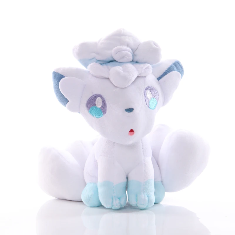 5ピース-ロット21センチメートルalola-vulpixぬいぐるみホワイトポケモンvulpix-6尾狐ぬいぐるみぬいぐるみ人形子供キッズガールギフト