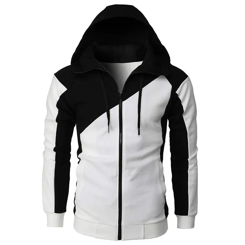 New Men's Jackets Hooded Coats Casual Hip Hop Zipper Sweatshirts Male Tracksuit Fashion Keep Warm Hoodie Male Clothing Outerwear
