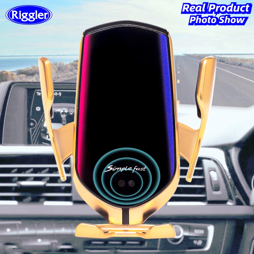 Ceny Automatyczna bezprzewodowa ładowarka samochodowa 10W typu C dla huawei mate30 pro forSamsung S10 + Qi indukcja na podczerwień uchwyt samochodowy na telefon