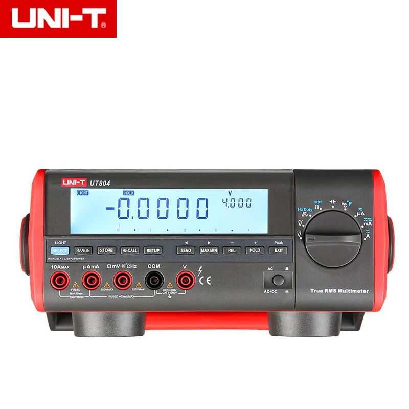 UNI-T UT804 настольный цифровой мультиметр Вольт Ампер Ом Емкость Темп тестер