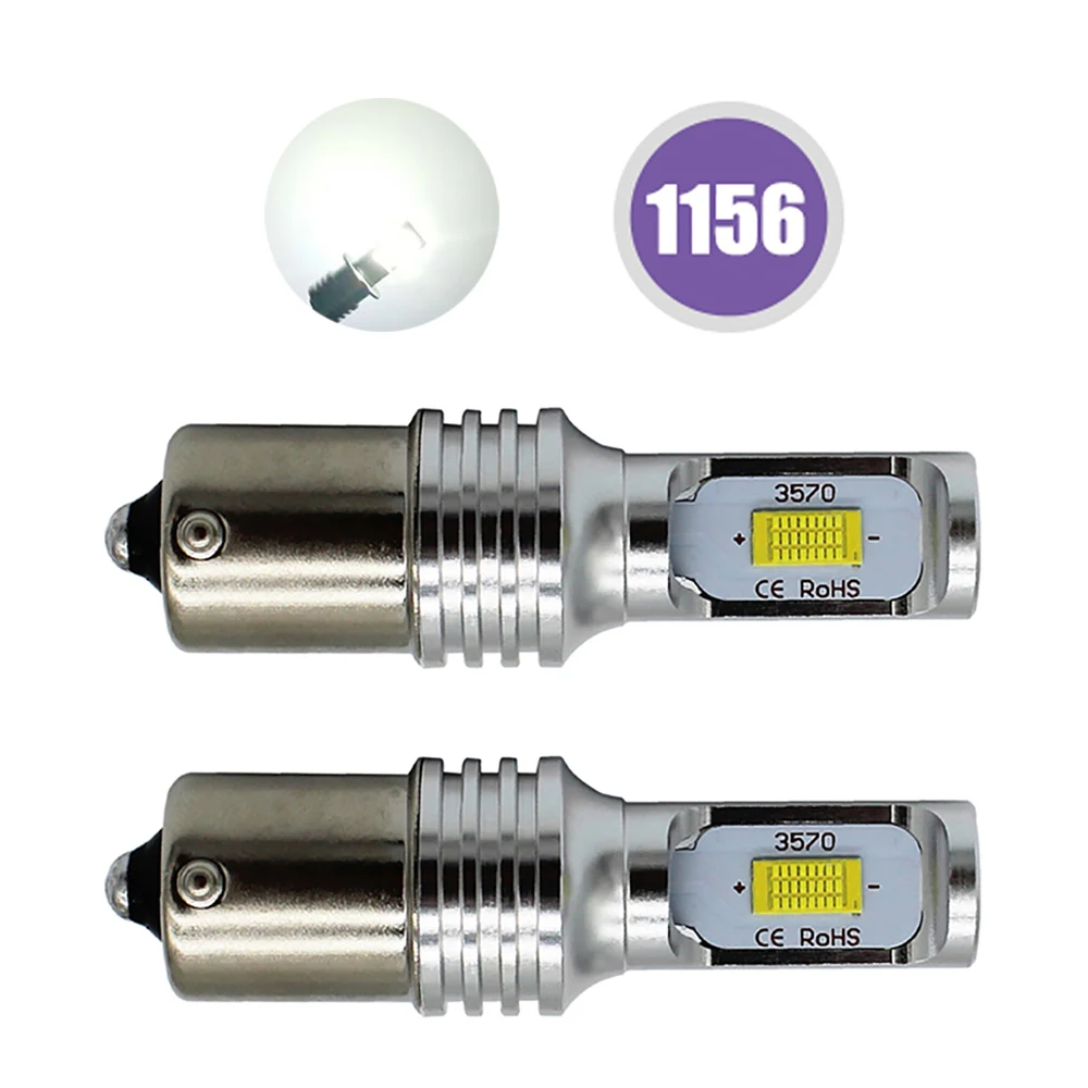AOSHIKE 12V 24V S25 1157 1156 2SMD Авто головной светильник светодиодный автомобиль бег светильник тормозной светильник хвост светильник для автомобилей мотоциклов отложным воротником Signa - Испускаемый цвет: white 1156
