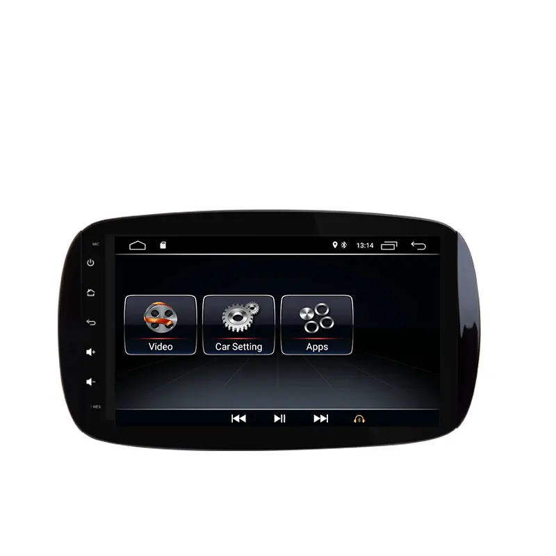 CarExc 9'' Radio CarPlay Multimedia Player 1 din Android 9.0 For Mercedes Smart Fortwo Autoradio 2015 2016 2017 GPS Navigation