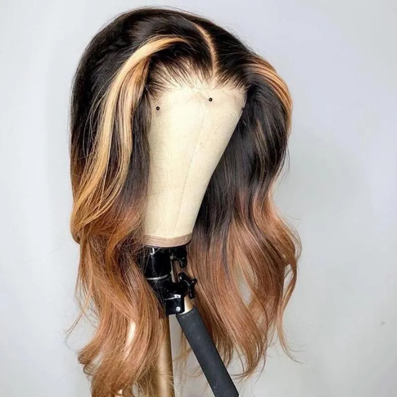 Magic Love 13X6 T-part Lace Front Human Hair Wigs 26 inch Wavy Wig Brazilian Highlight Human Hair Wigs Blonde Wigs For Women