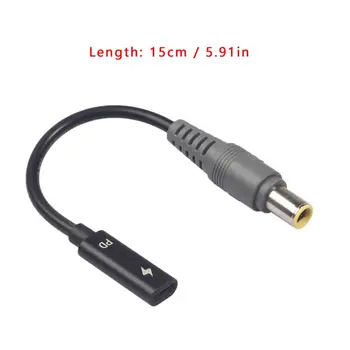

Type-C Female to 7.9mm Male Power Cable Adapter for Le-novo Thinkpad Laptop Line