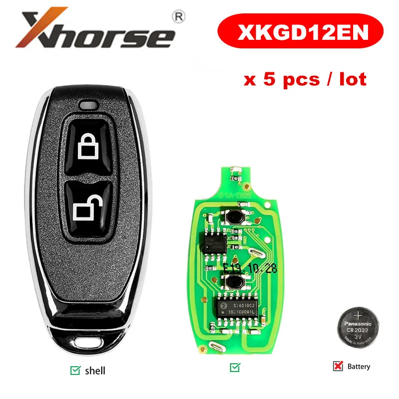 XHORSE XKGD12EN двери гаража ключ провода универсальный пульт дистанционного