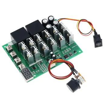 

1PCS DC 10-55V 12V 24V 36V 100A Motor Speed Controller Reverse Control Switch With LED Display Digital Scale Tachometer