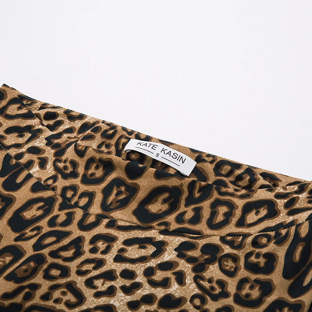 Women skirt Snake/Leopard Pattern High Waist Flared skirts sexy elegant mid-calf skater sweet ladies girl fall new A-line Skirt