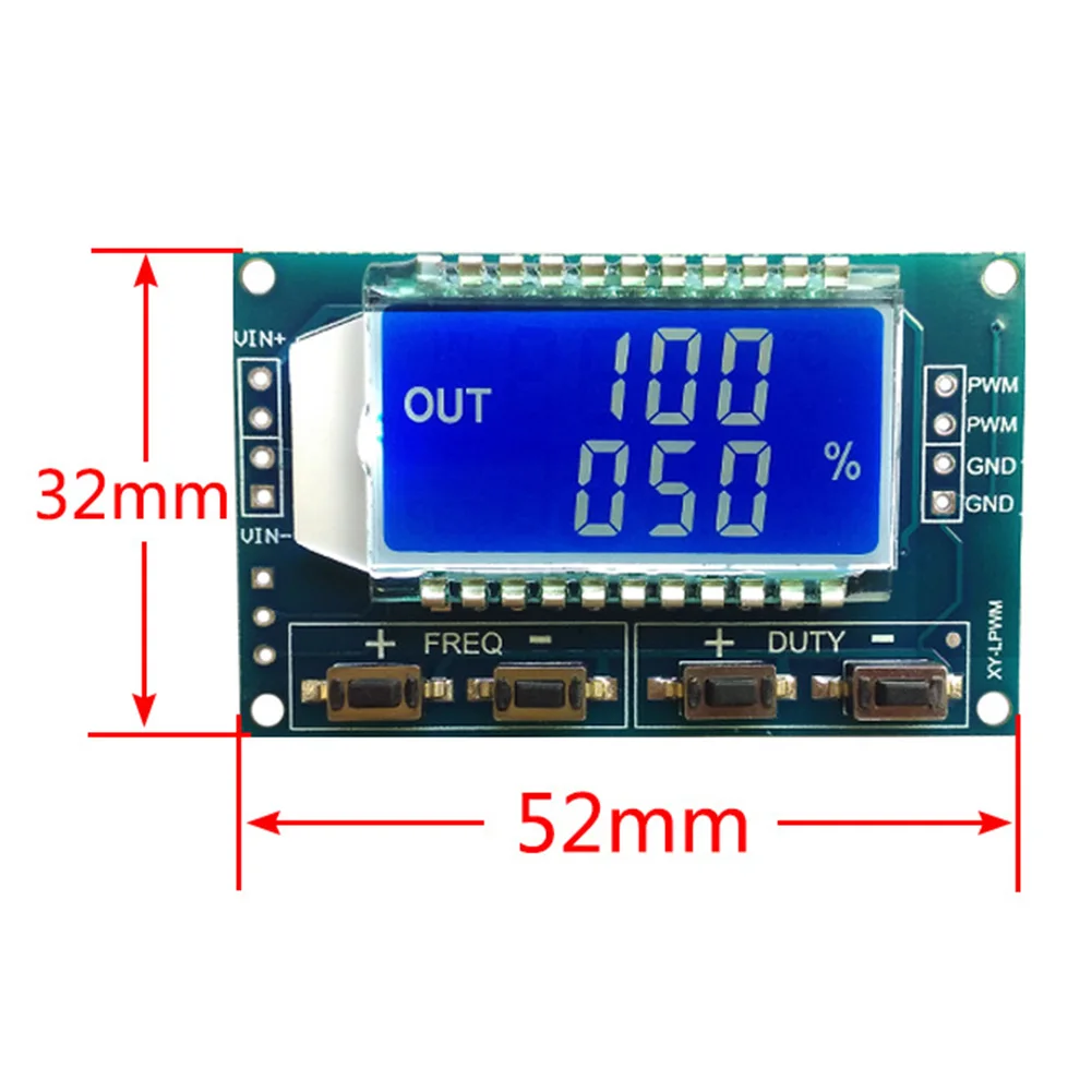 1Hz-150 кГц экспериментальные легко Управление генератор сигналов PWM импульсный Регулируемая частота ЖК-дисплей квадратный рабочий цикл сигналов Портативный