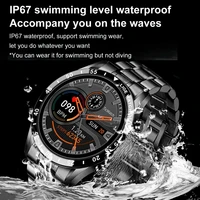 LIGE Luxury Full Circle Touch Screen Men Smart Watch Bluetooth Call Steel Band Waterproof Sports Fitness Watch For Android IOS - Image 5