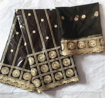 

India bazin riche brocade 2019 basin riche brocade jacquard brocade fabric with stones latest nigerian gele headtie 5+2yards/lot